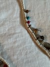 vintage white shaman necklace 