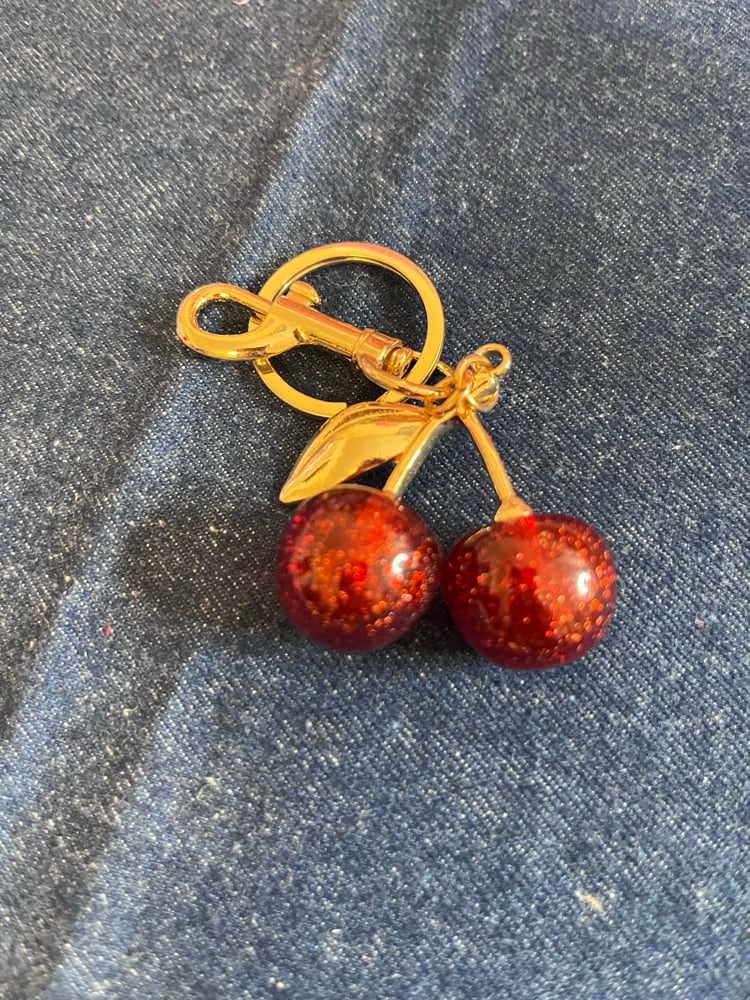 Image of Red Cherry keychain 