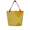 Ketchup and Mustard Chevron Tote Bag (large)