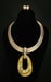 Image of Gold & Yellow Marbleized Necklace Set 
