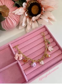 Image 2 of Pink Pumpkin Spice Handmade Purse Chain