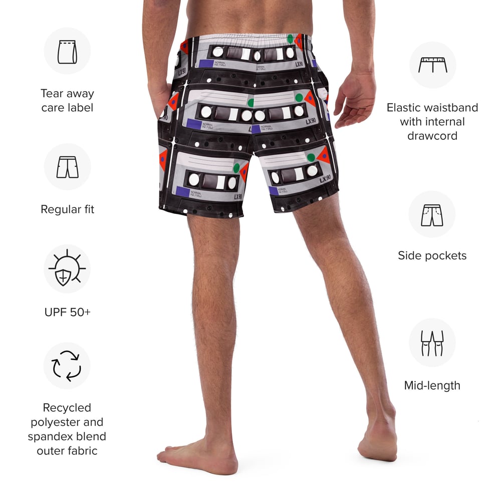 Image of Cassett Tape Swim Trunks