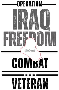 Image 2 of NEW OIF Combat Veteran Shirt