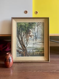 Image 1 of Moody Coastal Landscape on Canvas