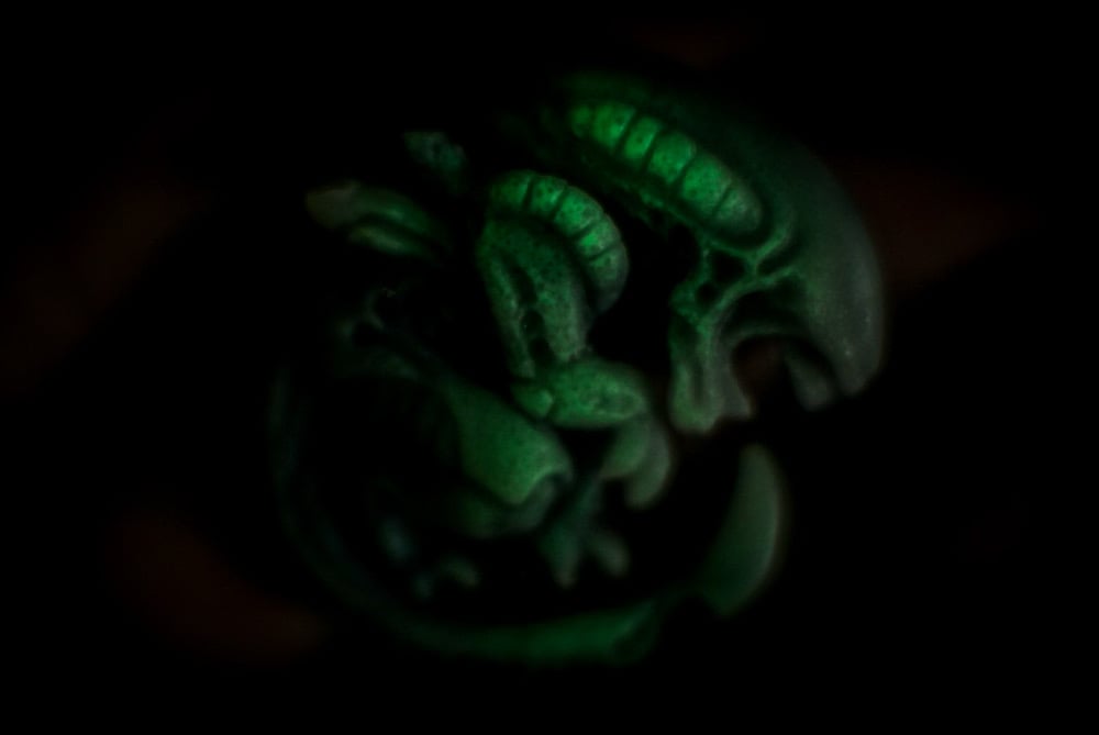 Xeno curl nightvision (GID) Resin velcro patch