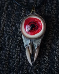 Image 4 of Blood Splash Snaggletooth Pendant