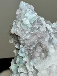 Image 21 of Druzy Quartz Crystal With Green Fluorite #452 