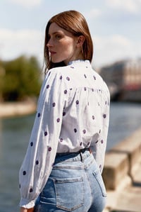 Image 2 of Blusa Blooma Rayas Bordada