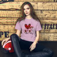 Image 3 of Valentine's Day Plaid Heart t-shirt