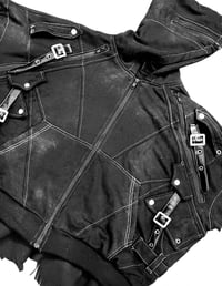 Image 4 of SS26 ‘Xutures’ Contrast Stitched Waxed Hoodie