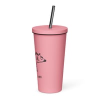 Image 9 of Insulated tumbler with a straw