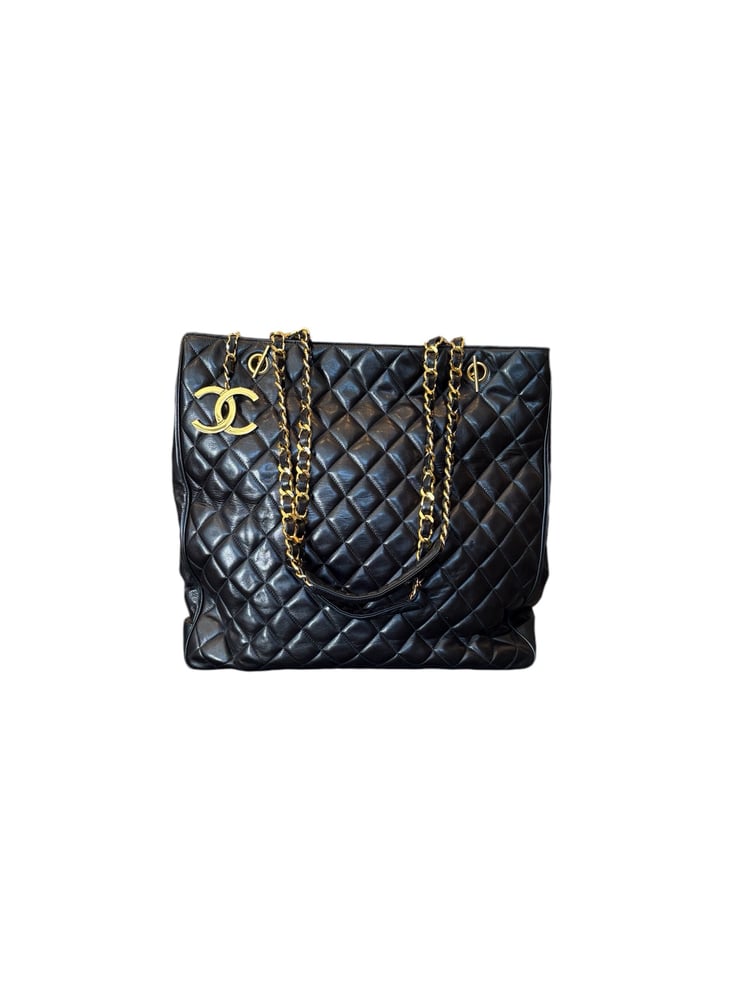 Image of Chanel Quilted Vertical Tote 32-111