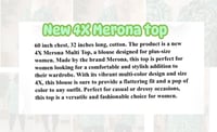 Image 8 of New 4X Merona Top #1013*10
