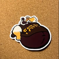 Image 1 of Pizza Glutton Archie Sticker