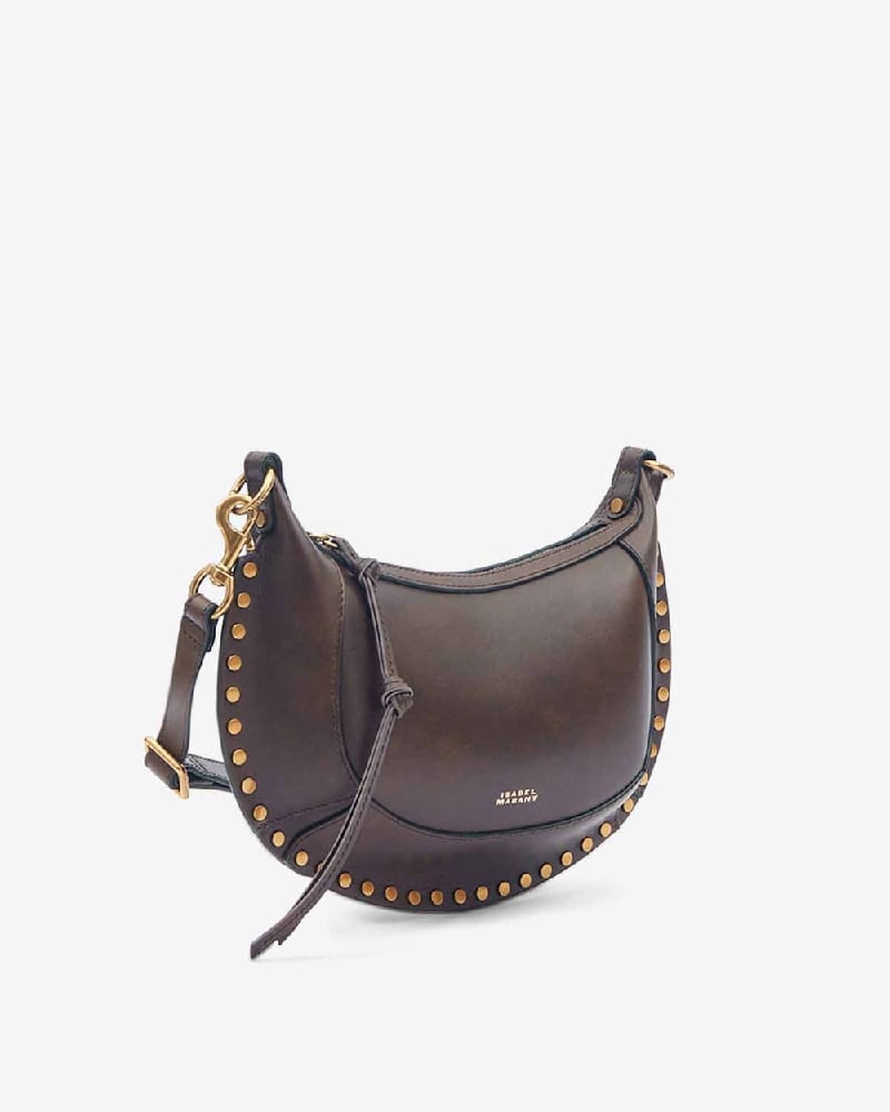 Image of ISABEL MARANT OSKAN MOON BAG CHOCOLATE