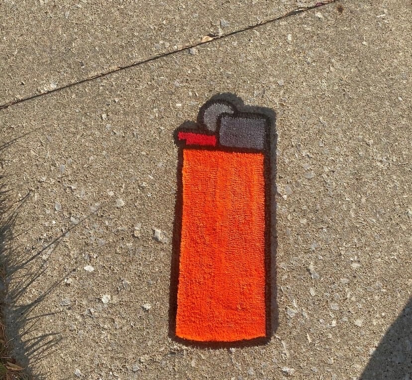 Image of Orange Lighter Rug