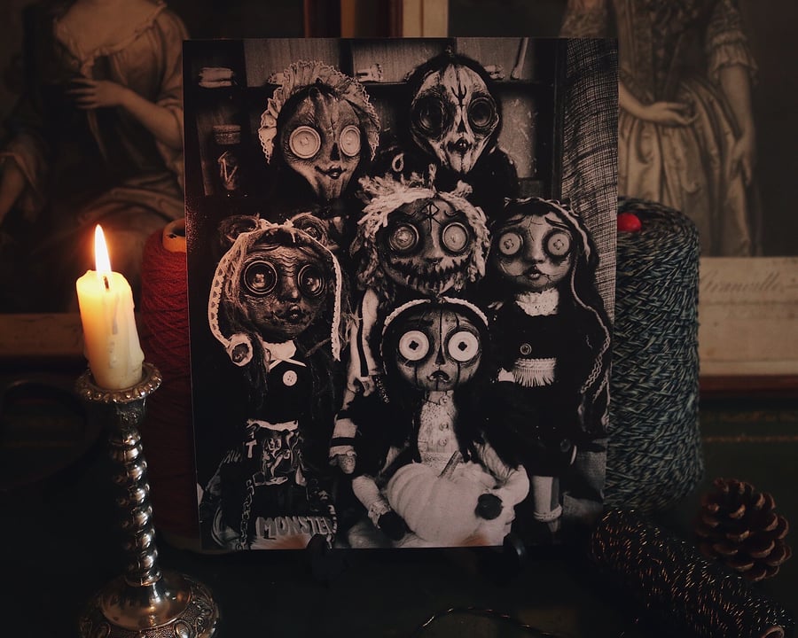 Image of Halloween Dolls Print