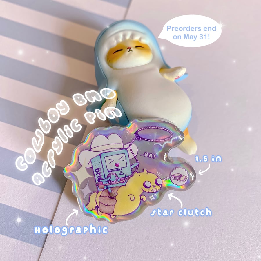 Image of Small Cowboy Robot | Acrylic Pin 