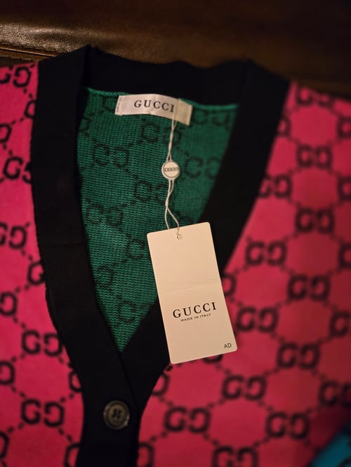 Image of Preppy Chic Cardigan (Hotpink, Turquoise,  Red Yellow, Green)