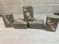 Image 4 of Pink Grapefruit Charcoal Salt Soap.   Net wt 5oz