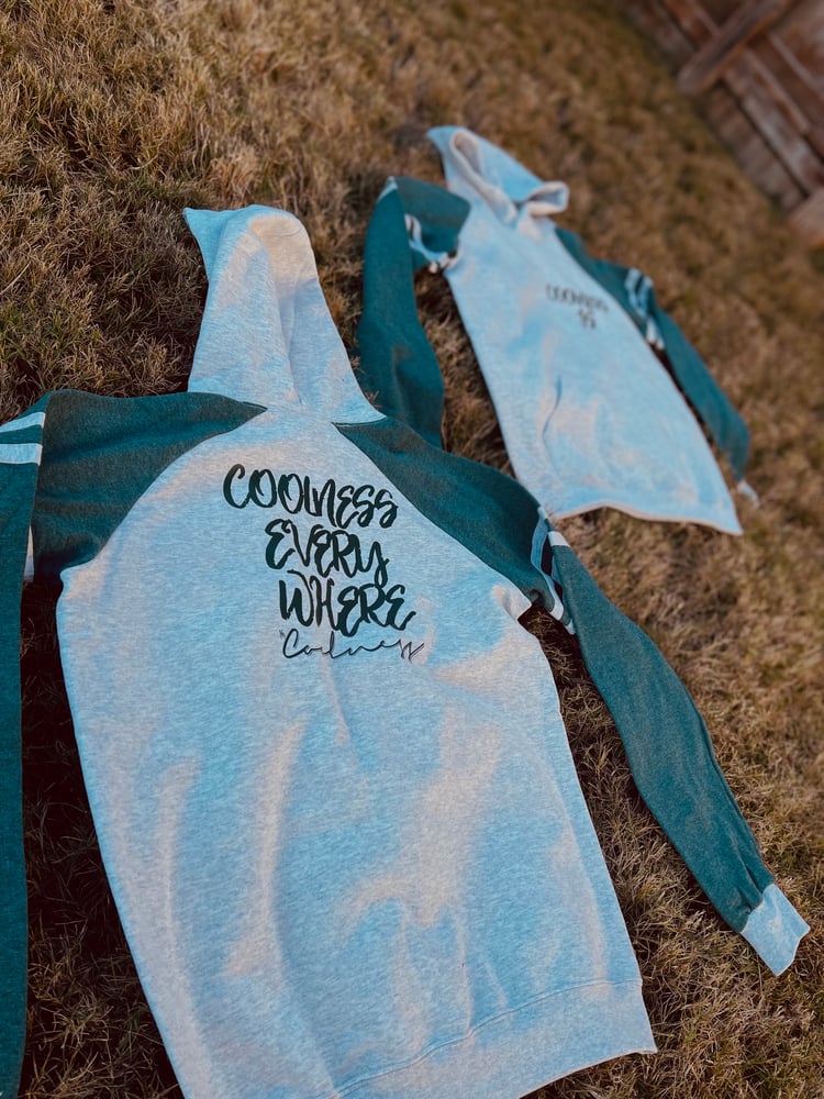 Image of COOLNESS IS -  Varsity Color-Block Hoodie