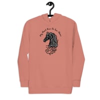 Image 6 of Unisex Hoodie, My Heart Runs On Four Hooves Horse Hoodie