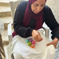Image 4 of Hand Stitched Tatreez Hoodie from Palestine 