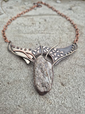 Necklace with pebbles from lake Como