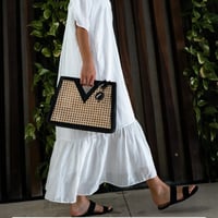 Image 2 of Rattan Clutch (NEW) Black
