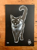 THE CATPACK “SEBASTIAN” HAND FINISHED screen print.