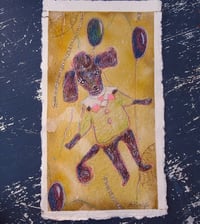 Image 1 of Festive Pup Original sketch Dog Pet art