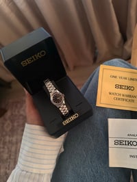 Image 7 of RARE Vintage Silver Tone Rolex Style SEIKO 🤍New in Box