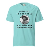 Image 6 of Gender Confusion Festus Quote - Unisex garment-dyed heavyweight t-shirt
