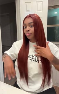 Image 2 of Reddish Brown Glueless 28inch 13x4