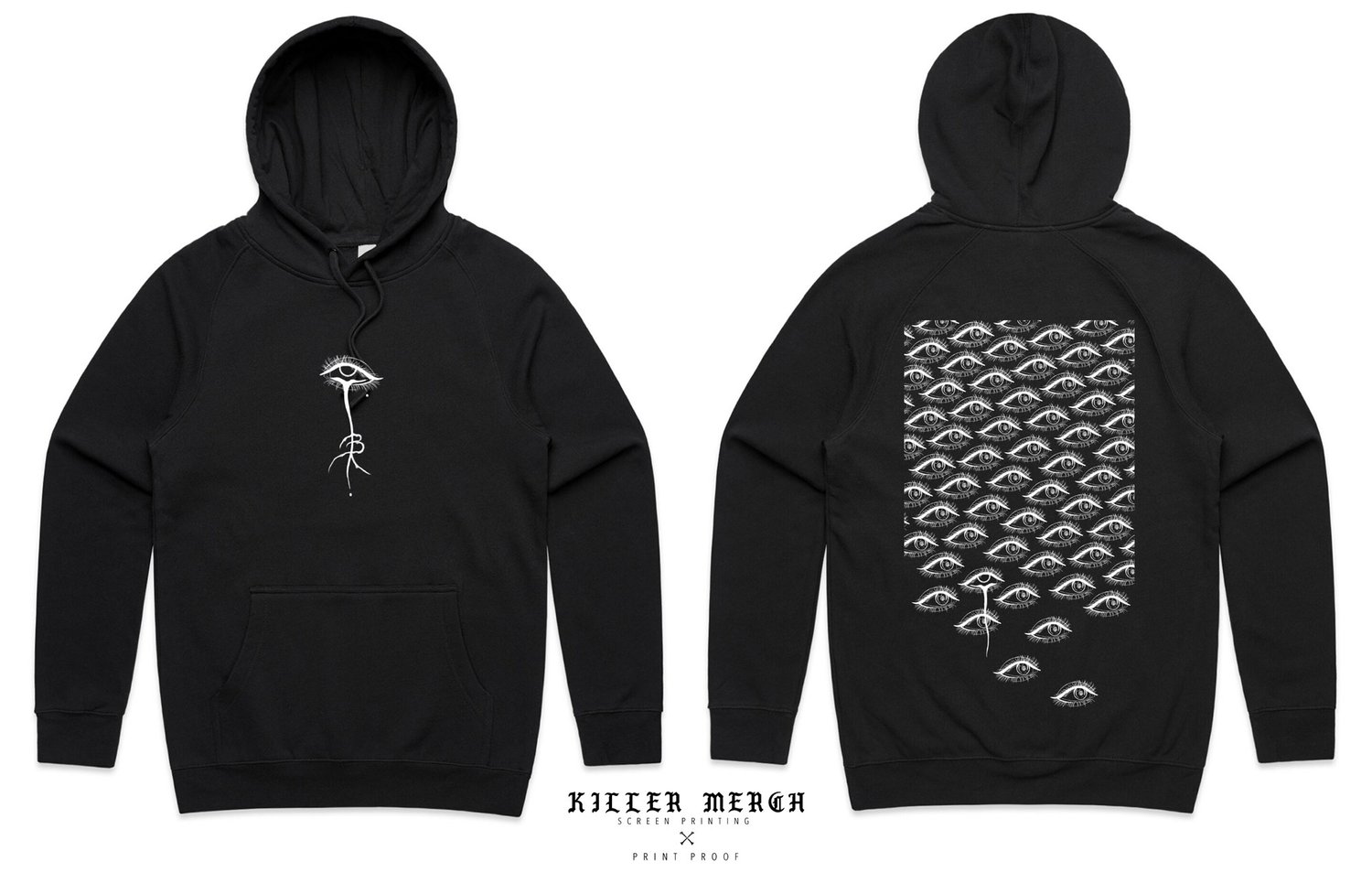 Image of EYE SPY  - BLACK HOODIE