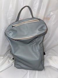 Image 1 of Cowhide Backpack (Sky Blue)