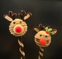 Holiday Reindeer Buddy Stems