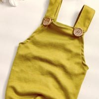 Image 2 of Amadeus newborn romper - yellow green