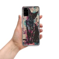 Image 10 of Colorful Watercolor Black Cat Painting Clear Case for Samsung®