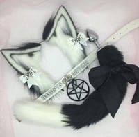 White / black Kitten 🐈‍⬛🐾🖤 petplay set 