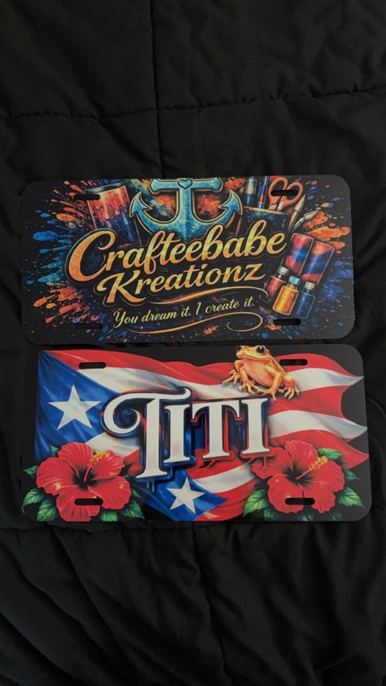 Custom Decorative License Plate