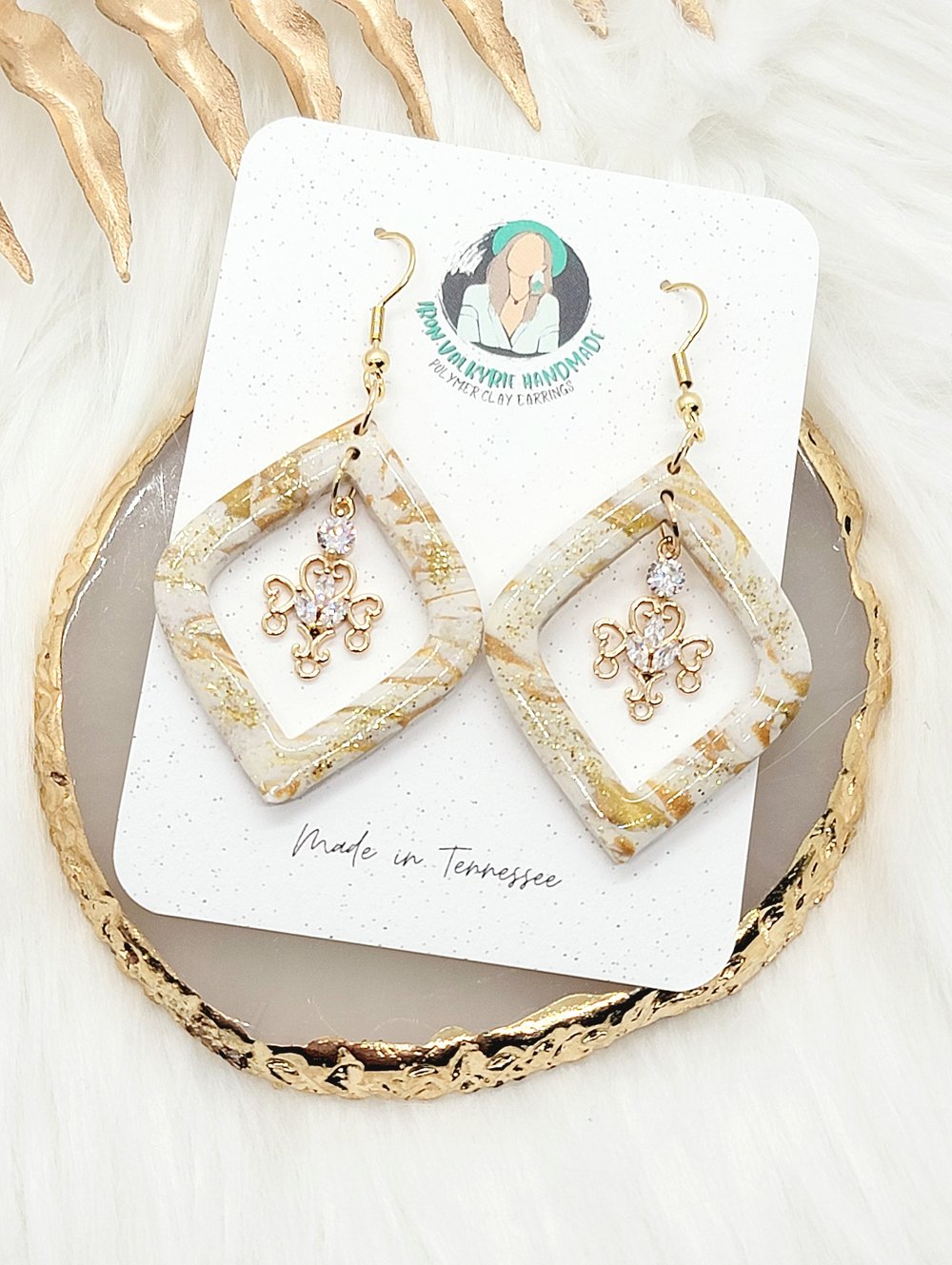 Image of Champagne Shine Dangles 