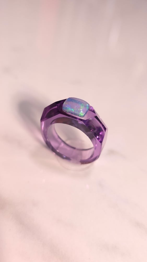 Image of Amethyst Opal Signet 