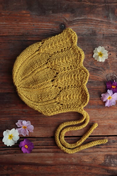 Image of Bonnet Bluebell - Mustard Yellow - Size 1-3 Years 