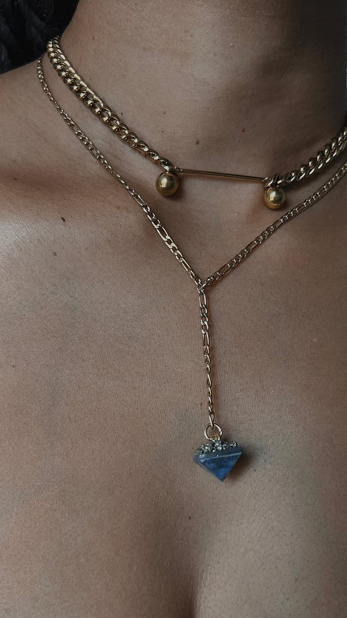 Image of GENESIS II • Crystal Drop Necklace | Lapis Lazuli