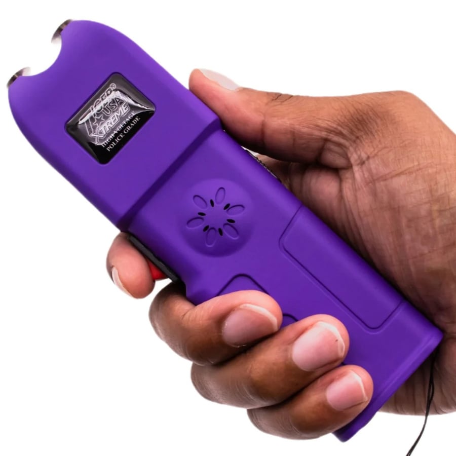 Image of  Santuary Stun Gun with Flashlight and Alarm (Purple)