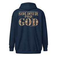 Image 2 of Soldier For God Dark Unisex heavy blend zip hoodie