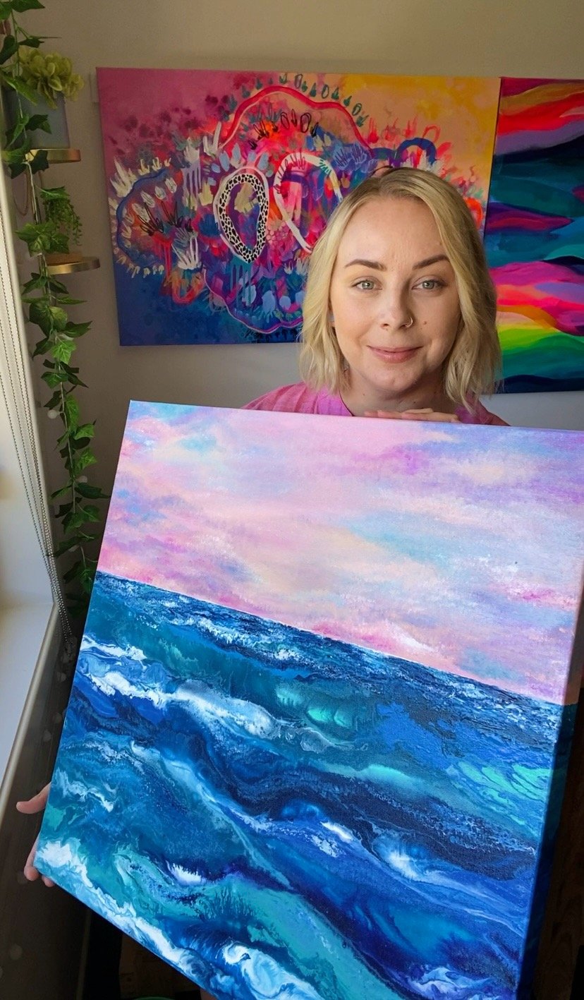 Original Painting - Heavens Horizon 60.5 X 60.5cms | Abbys-Artistry