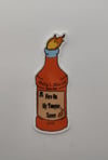 Billy’s Blazin’ Fire On My Tongue Sauce Sticker