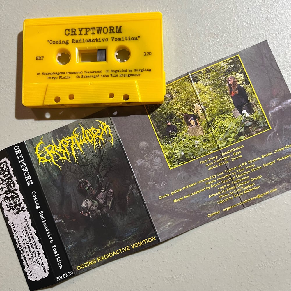 CRYPTWORM - "Oozing Radioactive Vomition" cassette